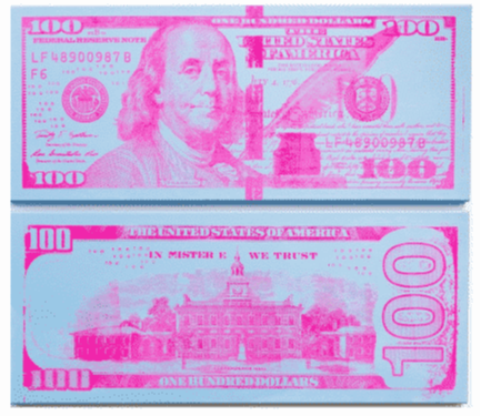 Blue and Hot Pink Benny Jr by Mister E