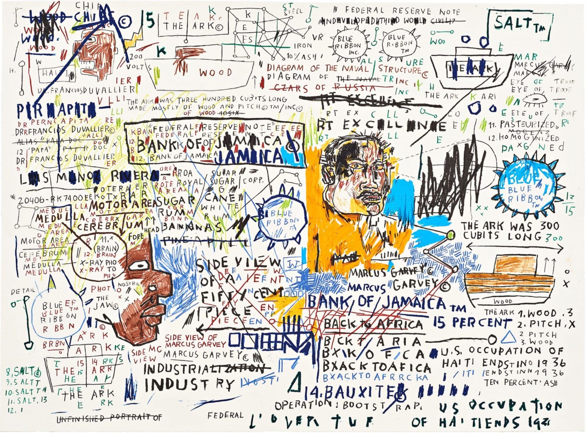 View 50 Cent Piece by Jean-Michel Basquiat