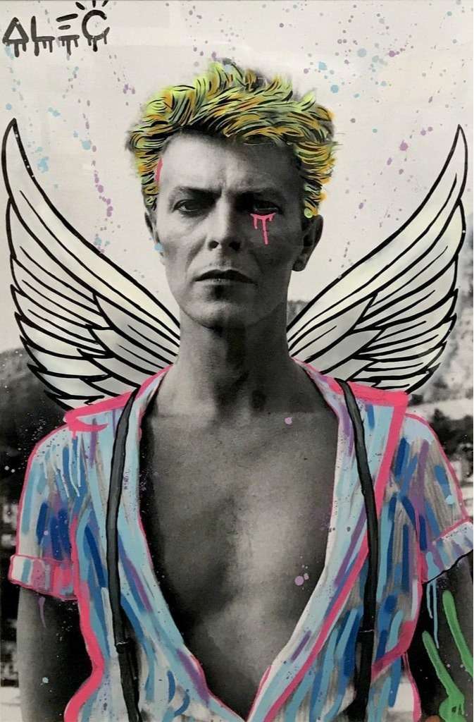 WINGS OVER BOWIE by Alec Monopoly