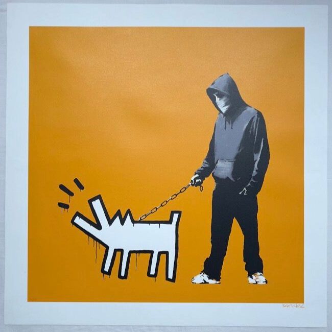 Choose Your Weapon (Slate) by Banksy