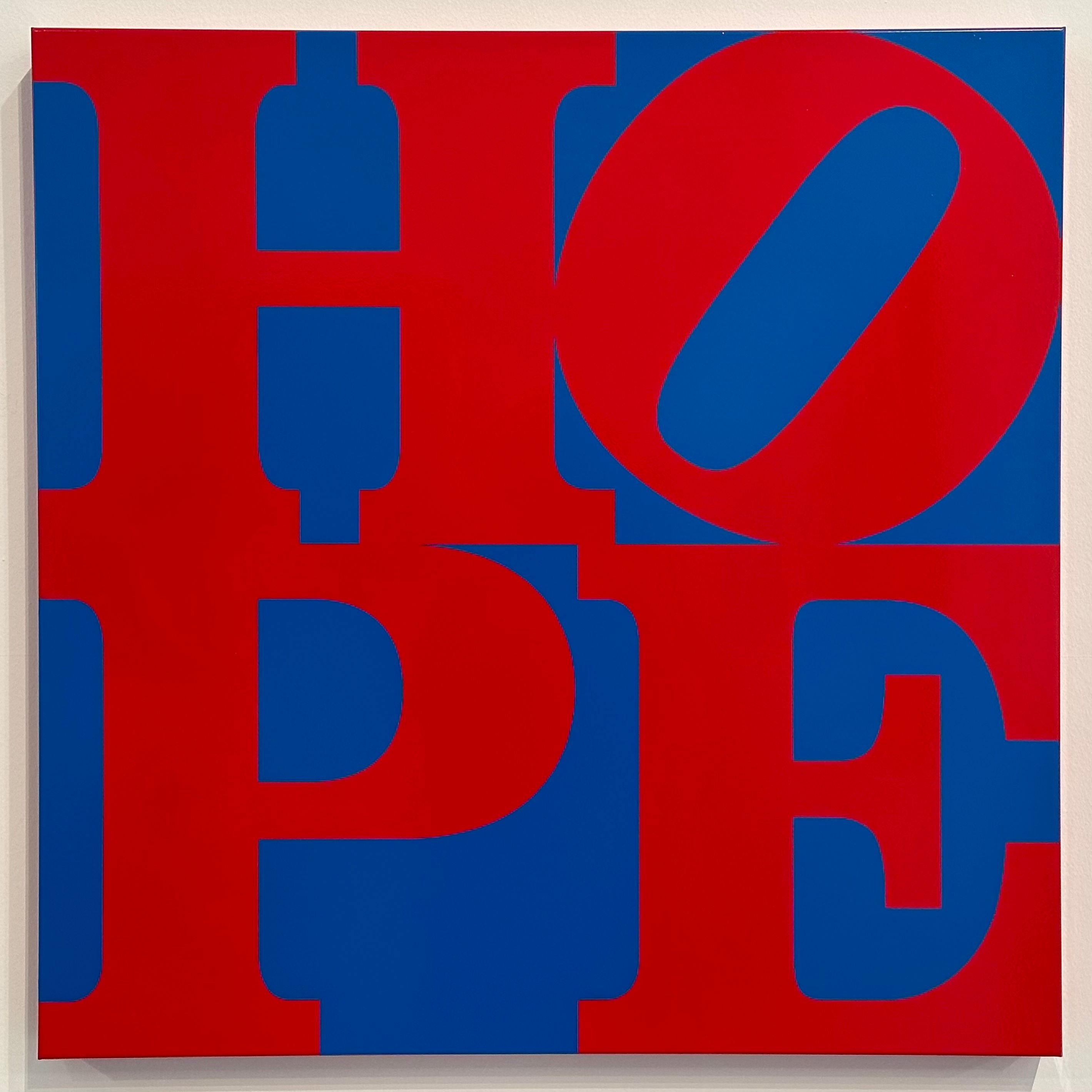 Hope (Red/Blue) by Robert Indiana