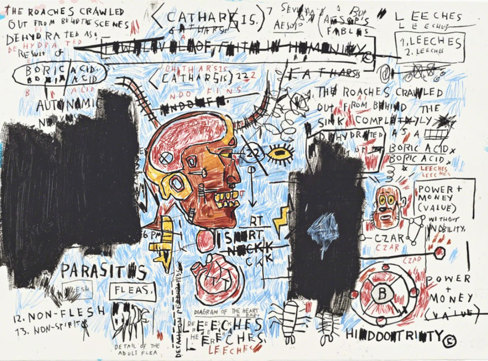 leeches by jean-michel basquiat