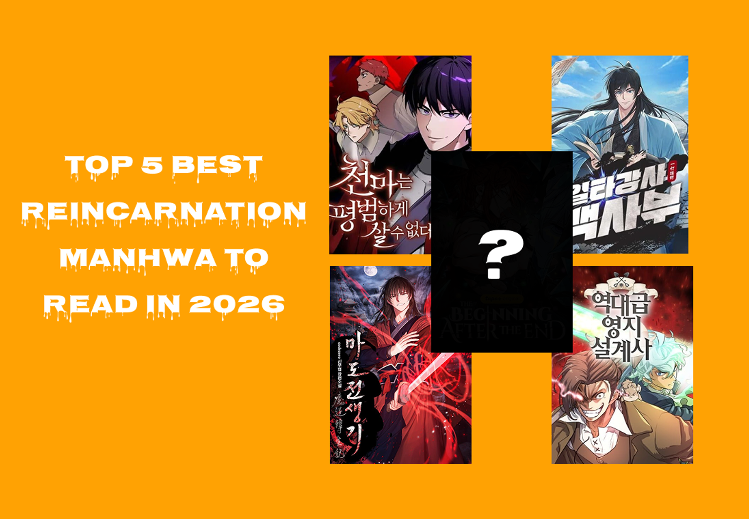 Top 5 Best Reincarnation Manhwa to Read in 2026