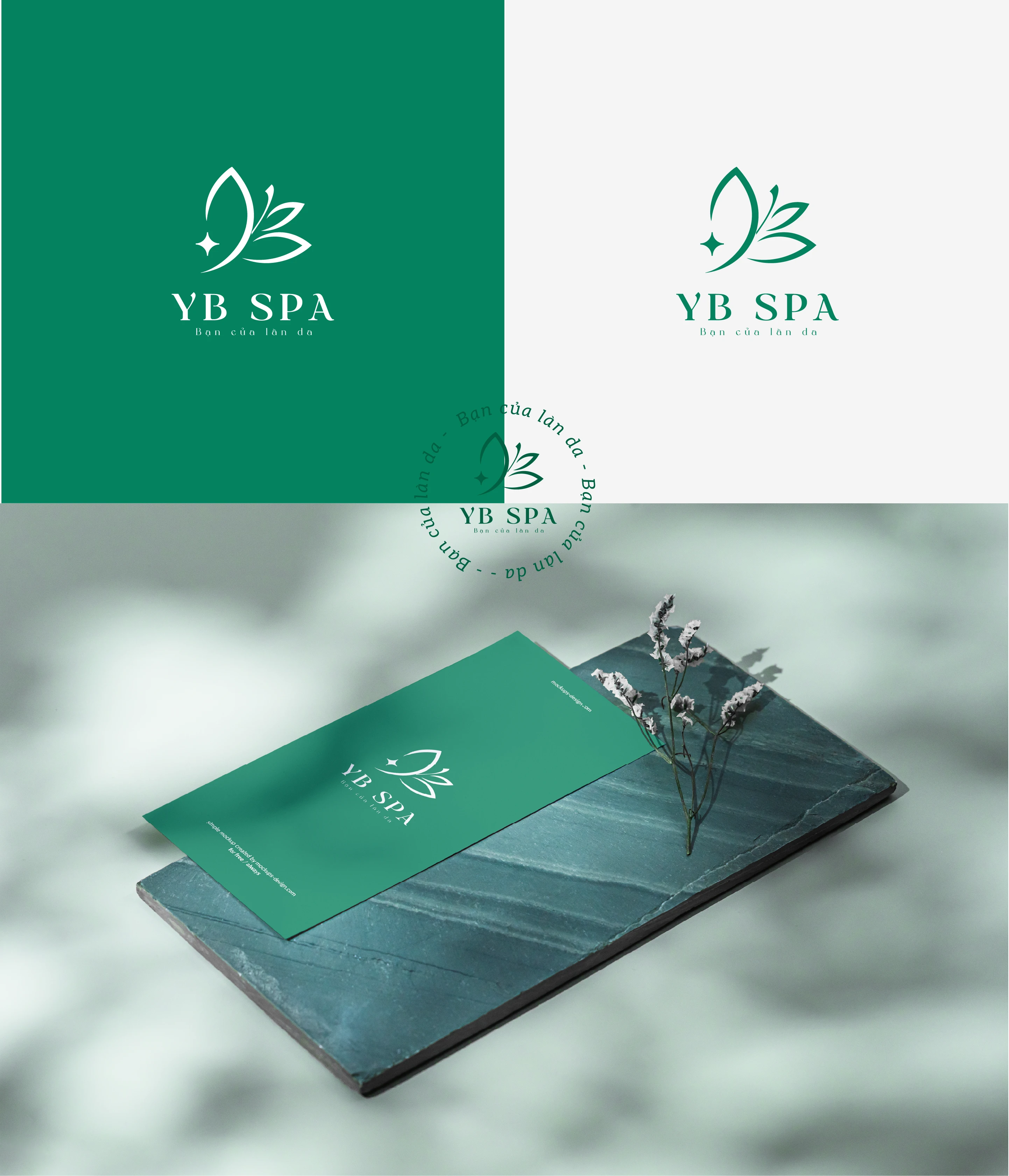 YB Spa | Brand Identity detail