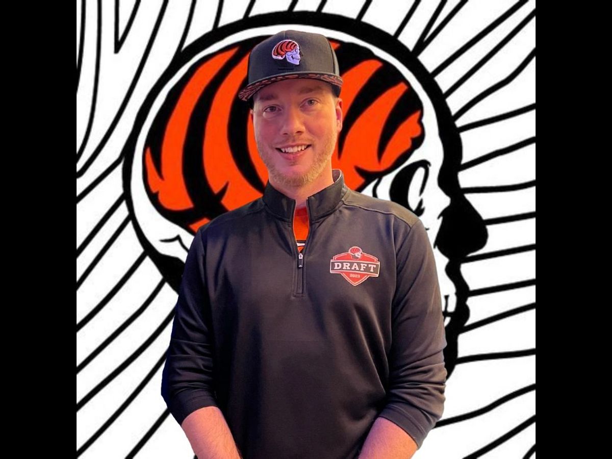 Joe Goodberry wearing Bengals On The Brain gear