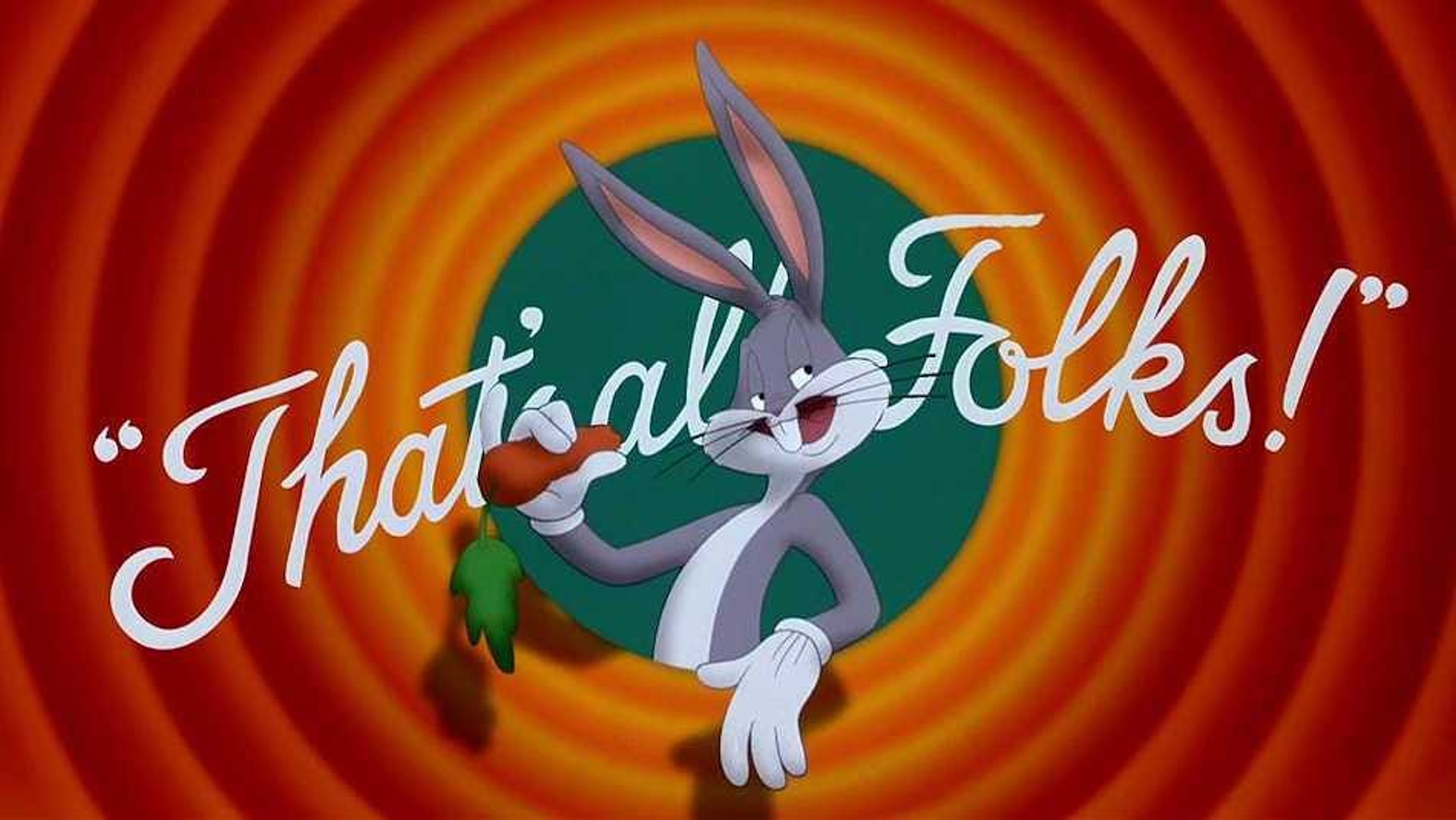 That's all Folks end image from Looney Toons