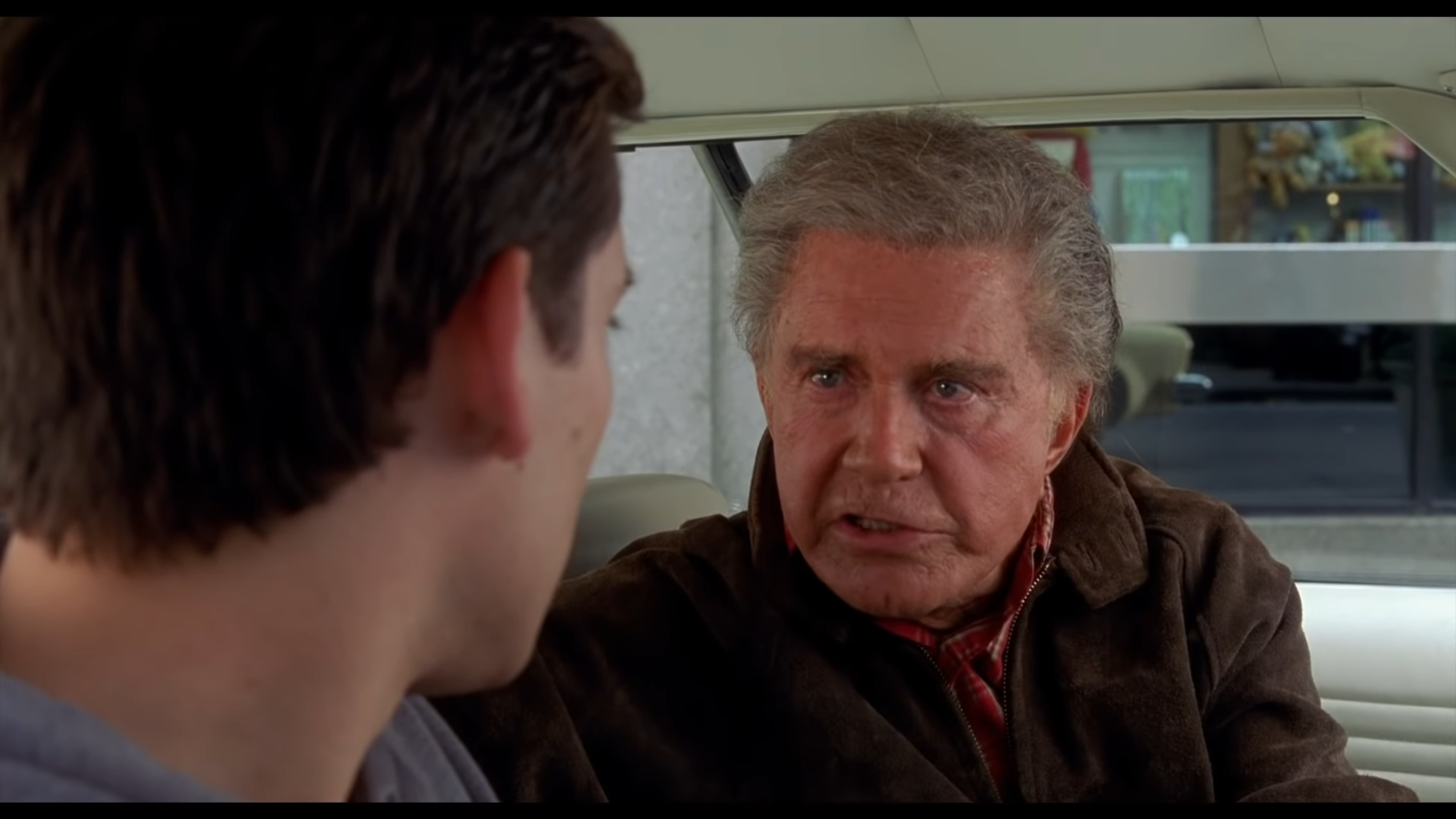 Uncle Ben delivering the famous quote to Peter