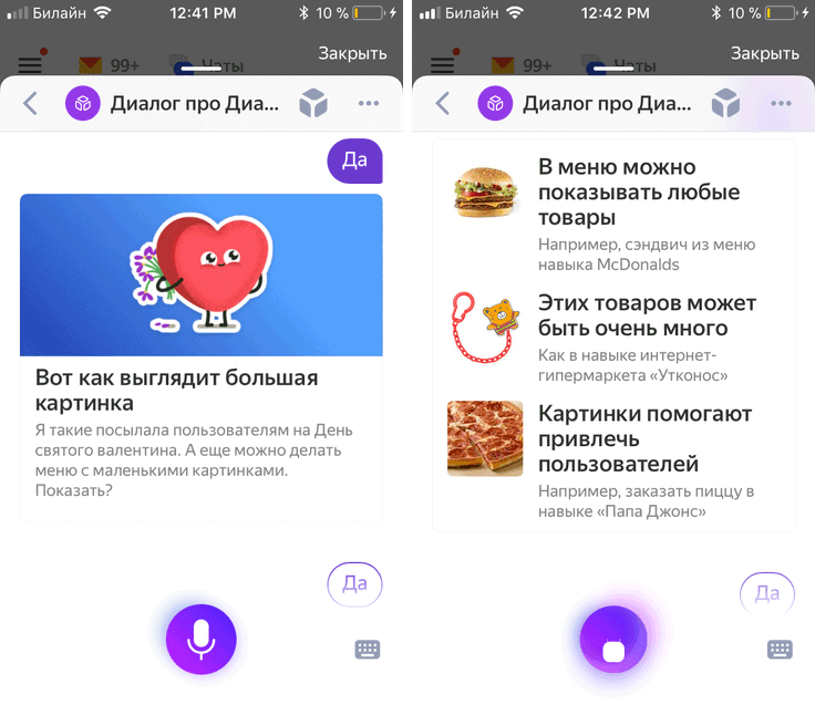Image answers added to Alice by Yandex