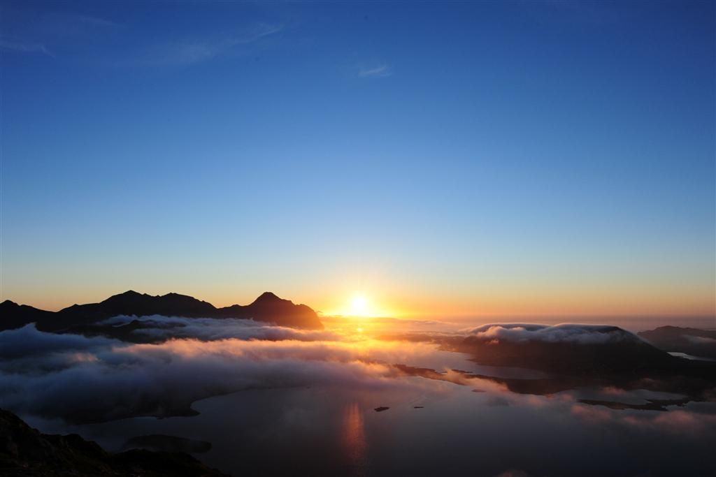 Sunset from Handbergstind