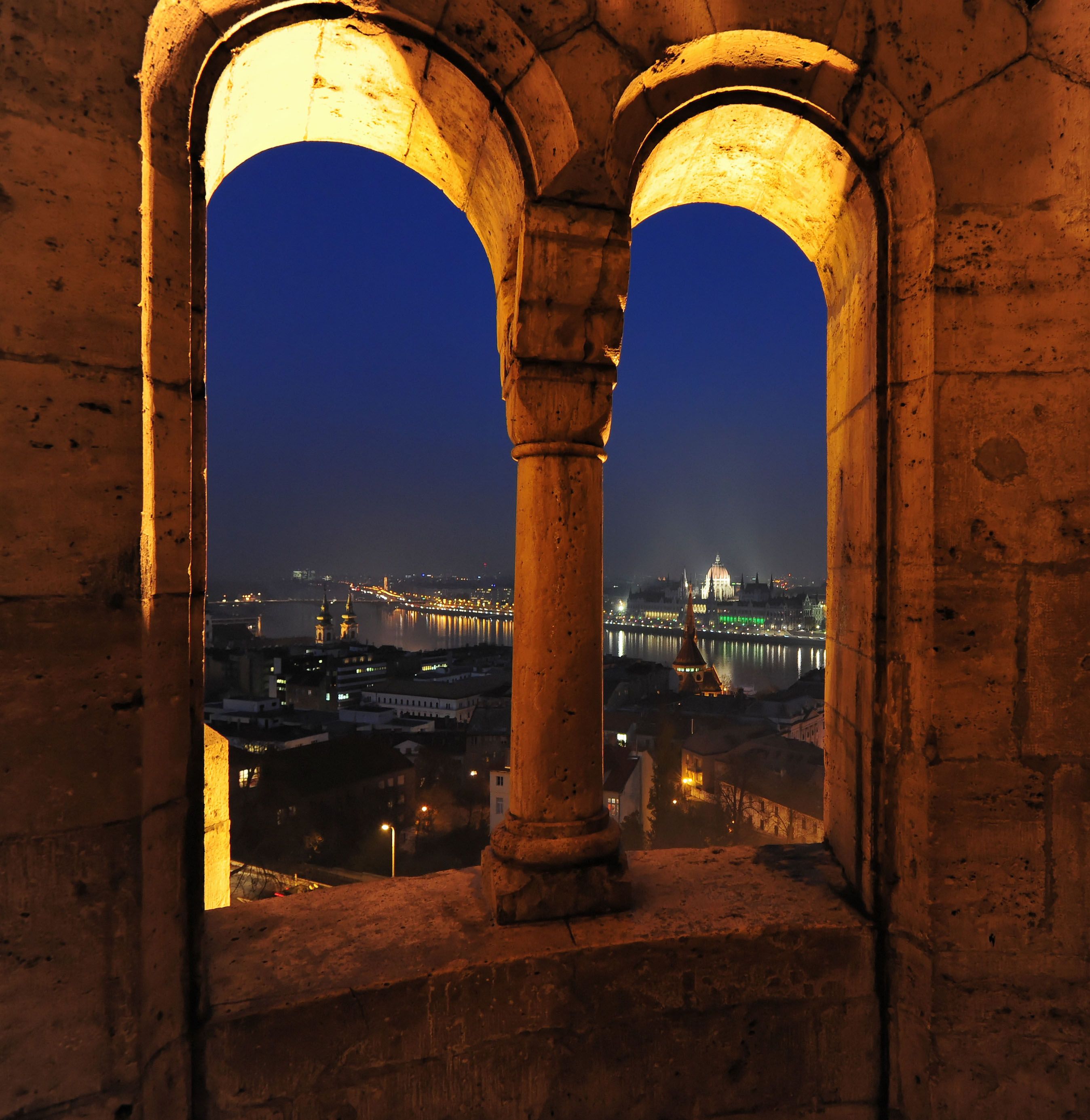 Budapest view from castle