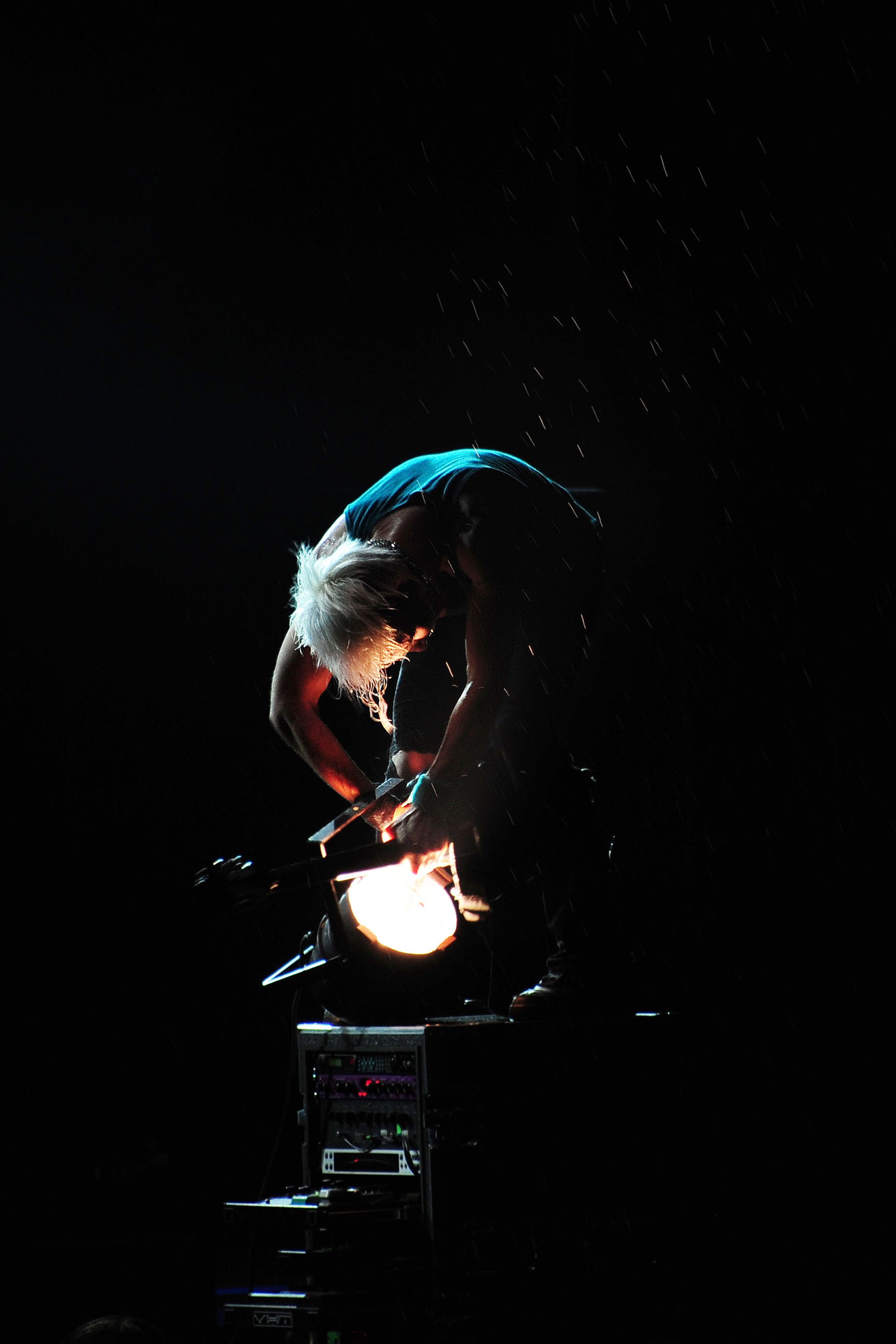 Guitarist and lantern