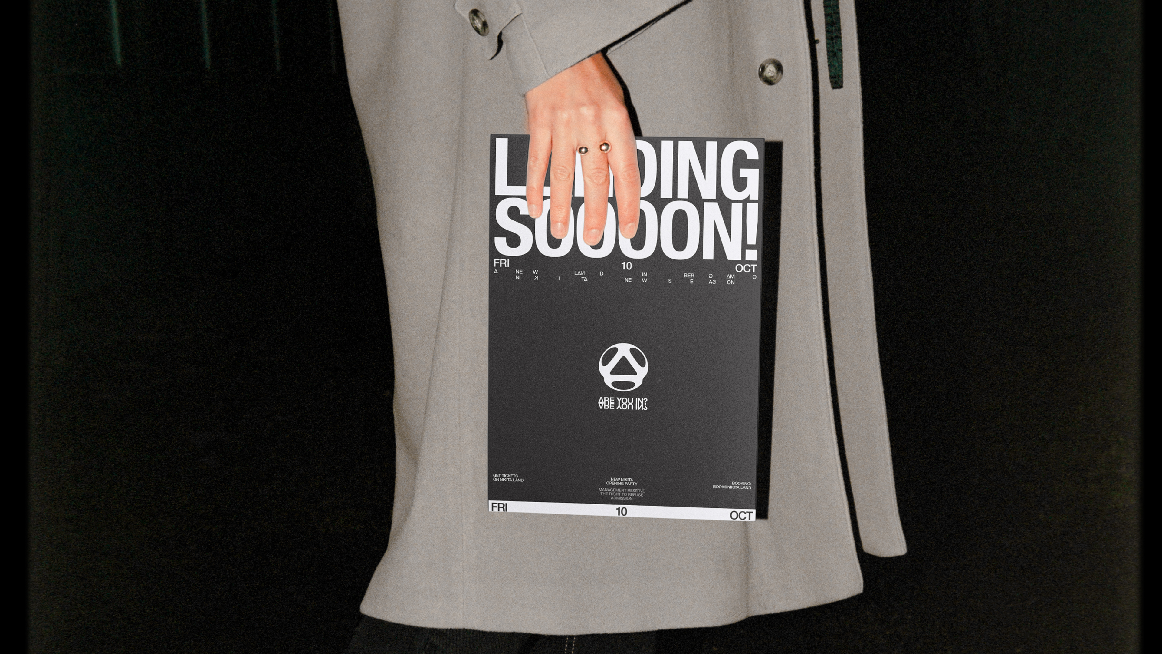 Nikita New Club New Land Landing Soon Flyer Mockup