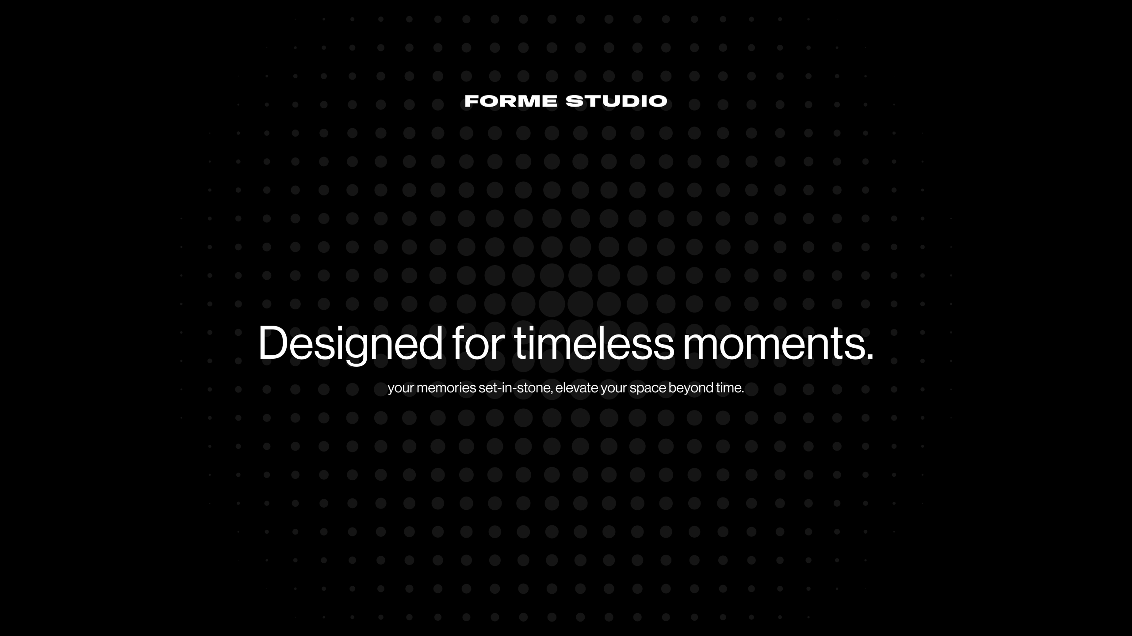 Halftone flat billboard timeless moments