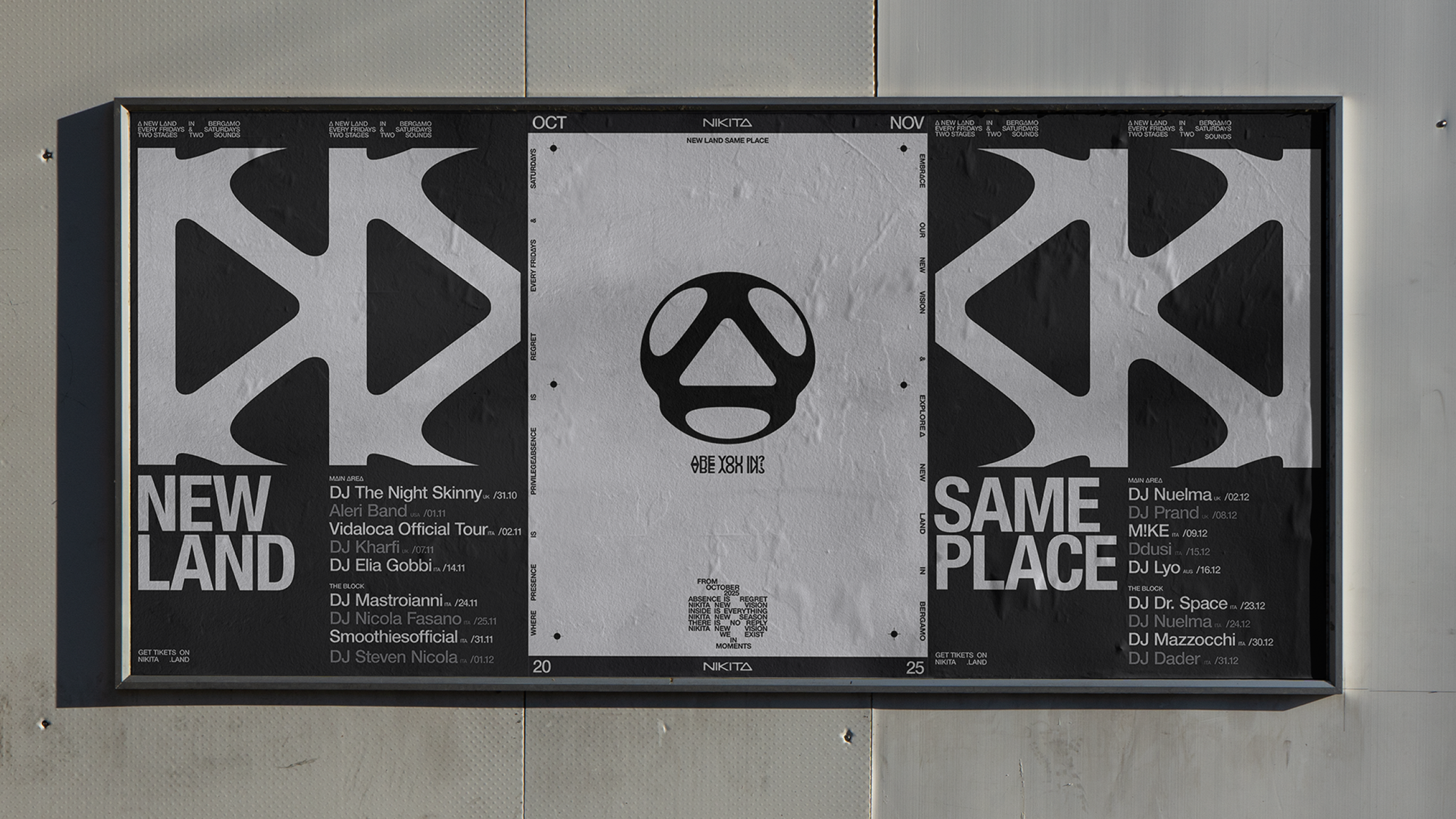 Nikita New Land Same Place LineUp Launch Billboards
