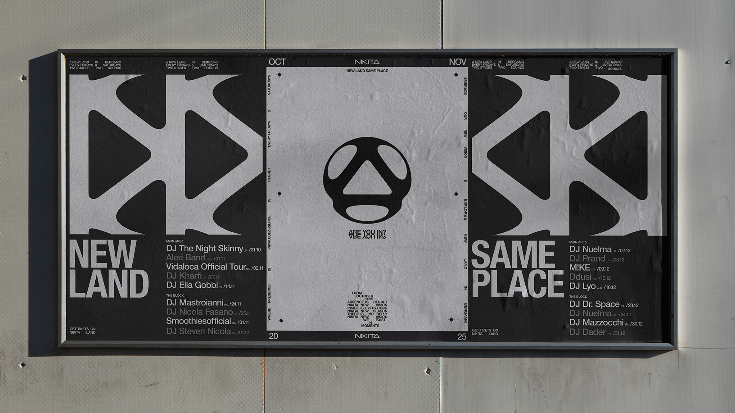 Nikita New Land Same Place LineUp Launch Billboards