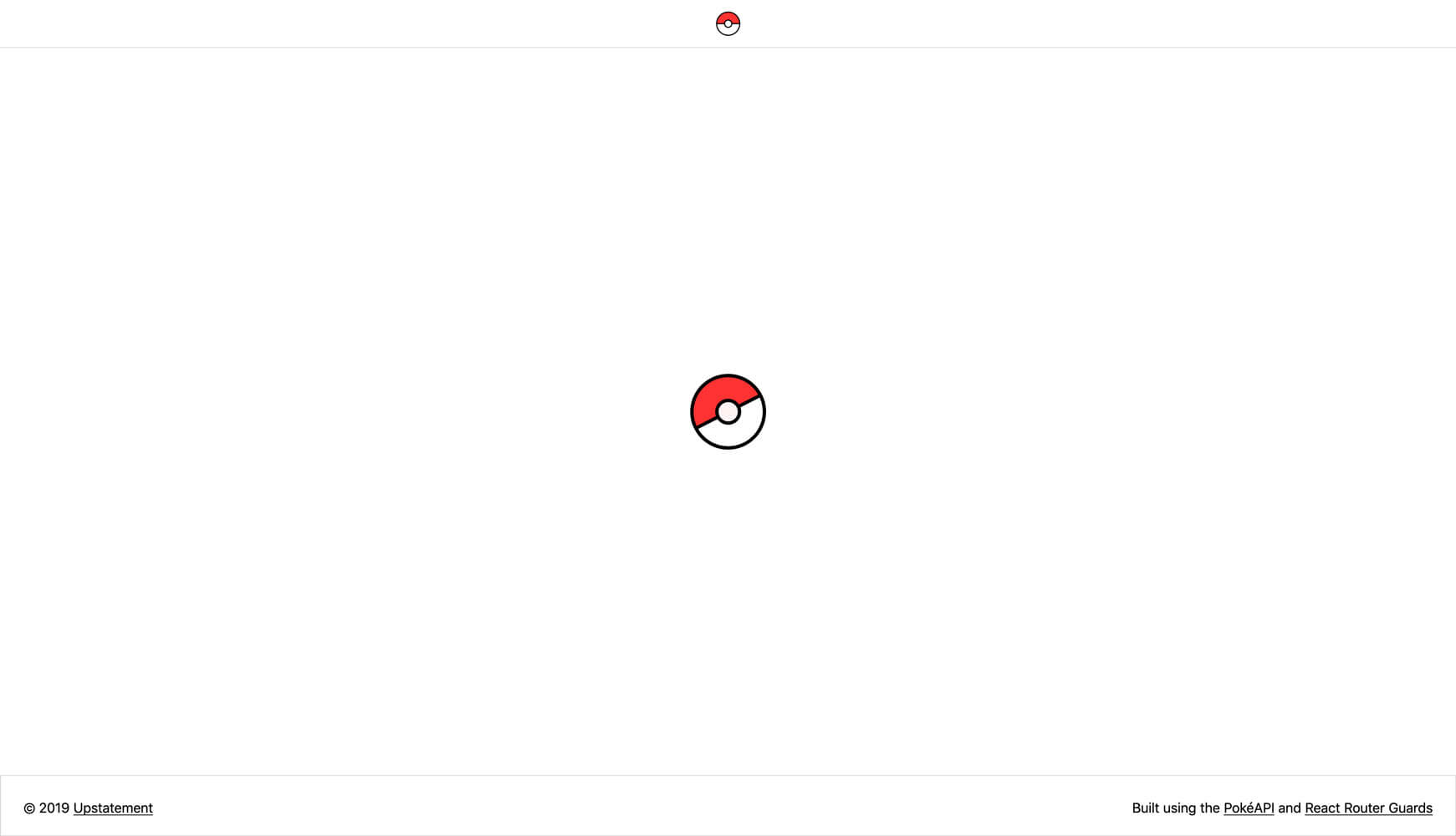 A Pokéball rotated in the center of the page