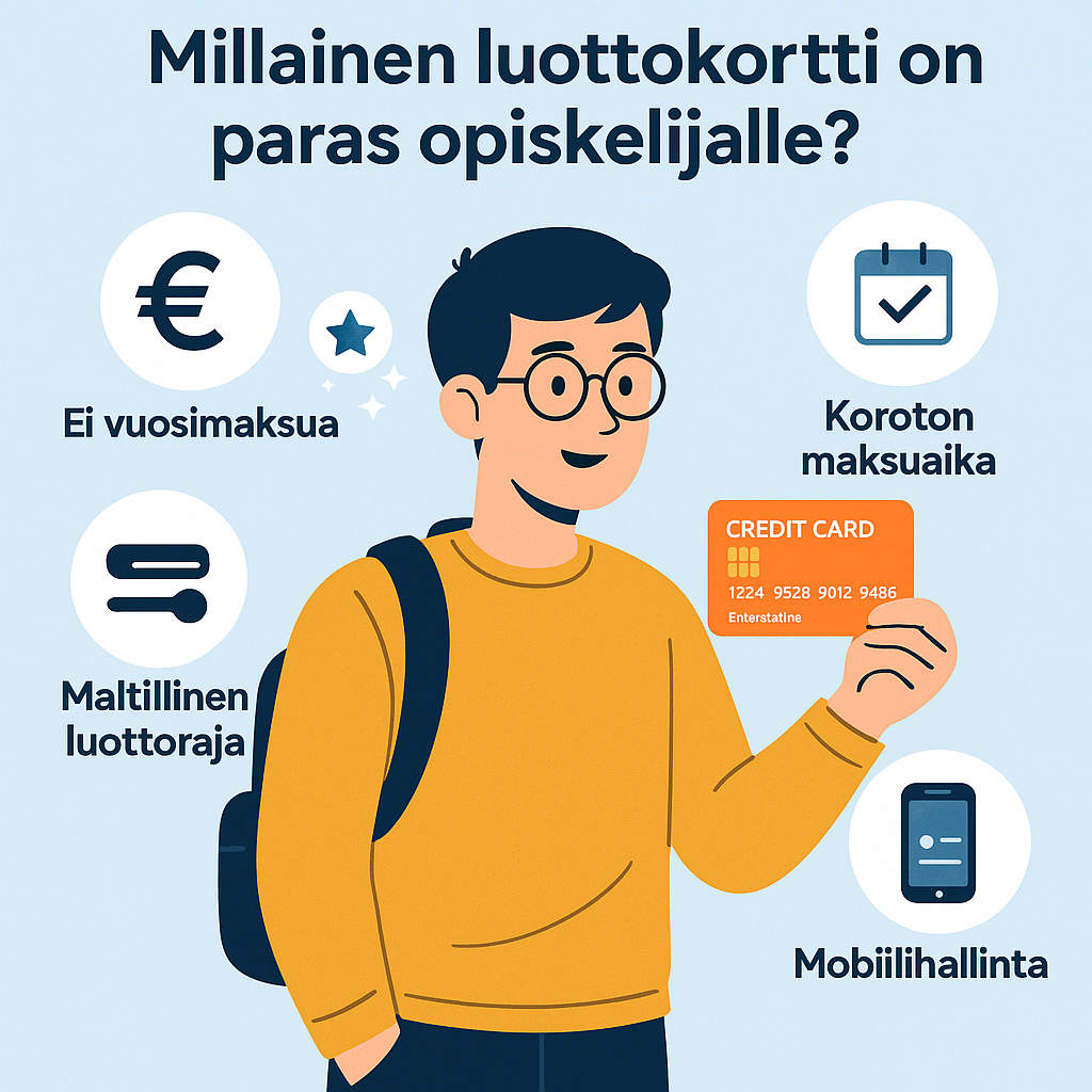 Luottokortti opiskelijalle