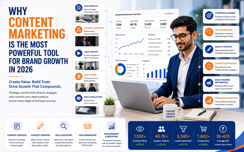 Why Content Marketing is the Most Powerful Tool for Brand Growth | Primesource Content Marketing Strategy Services for B2B India