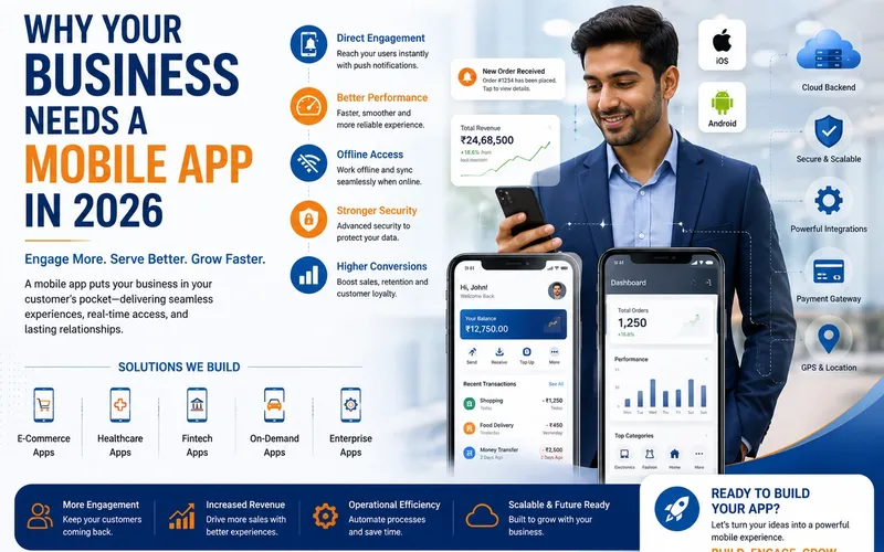 Why Your Business Needs a Mobile App in 2026 | Primesource iOS Android Mobile App Development Company India