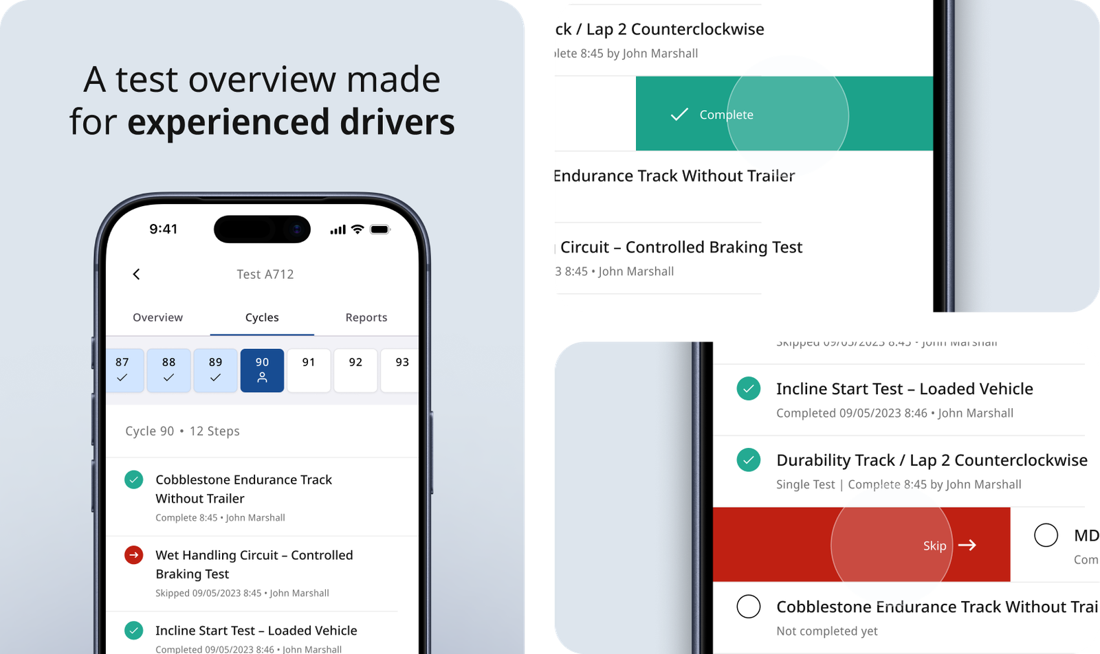 Guided testing flows