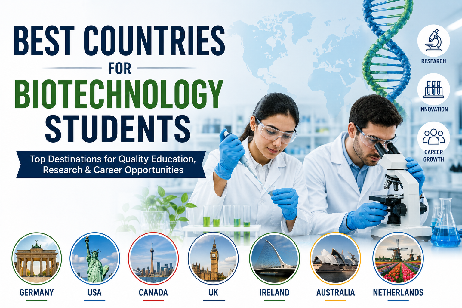 Best Countries for Biotechnology Students (2026 Guide)