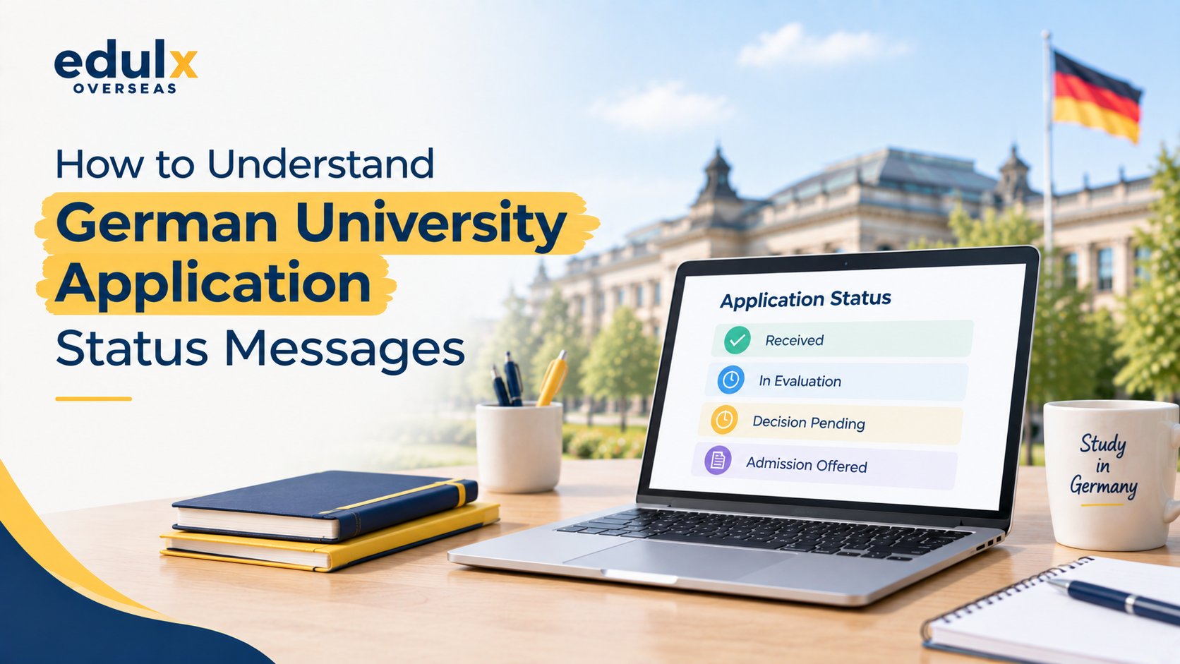 How to Understand German University Application Status Messages