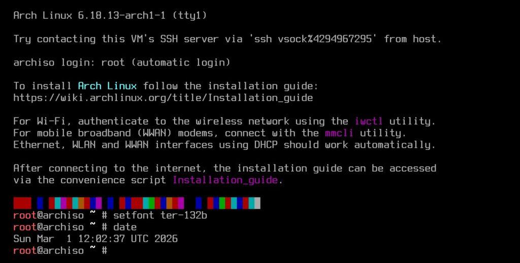 Arch Linux March 2026 ISO