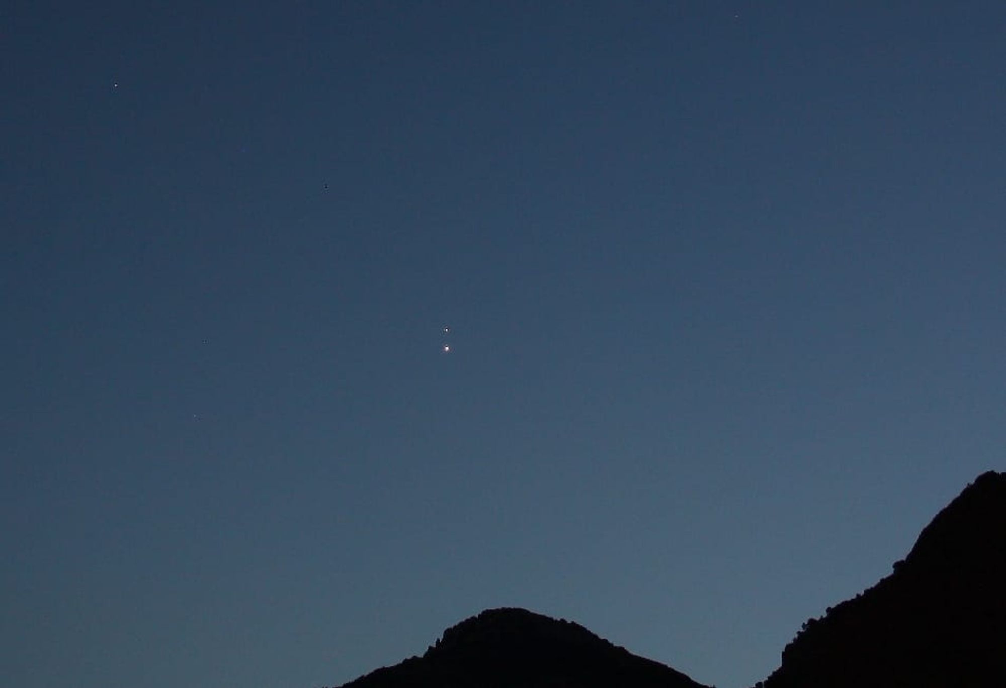 Fotografía de la actividad: Máximo acercamiento entre Venus y Júpiter