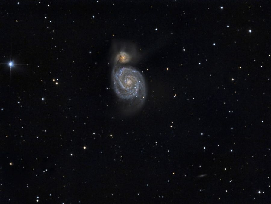 M51. Galaxia del remolino