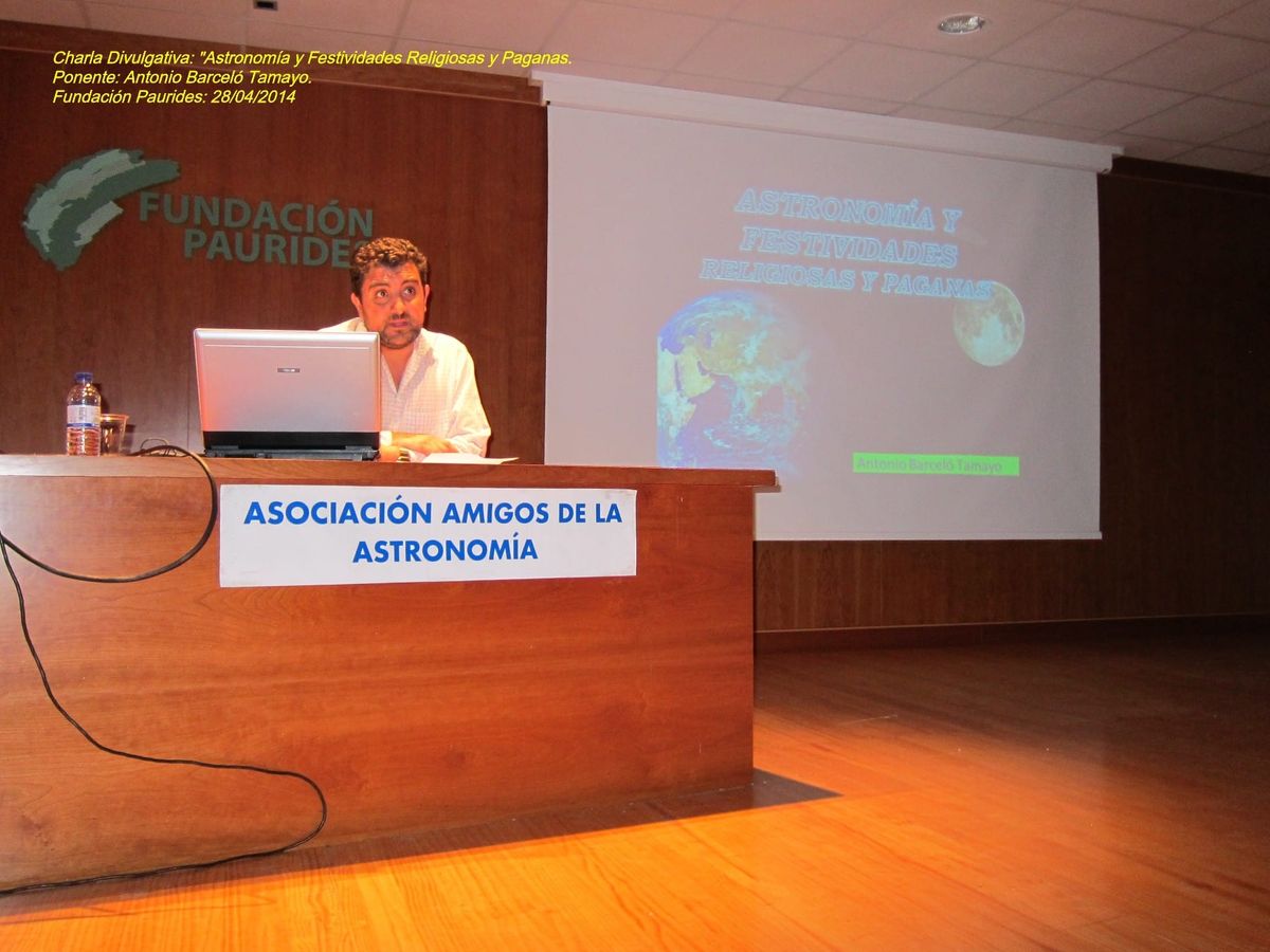 Fotografía de la actividad: Charla Divulgativa, por Antonio Barceló Tamayo