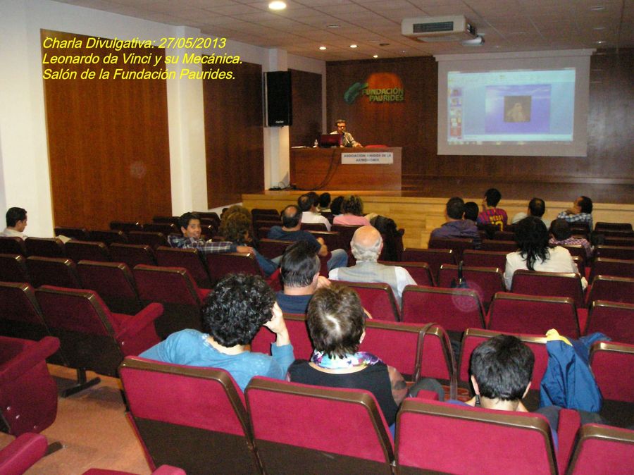 Fotografía de la actividad: Charla "Leonardo da Vinci y su Mecánica" por Raimundo Martínez (3)