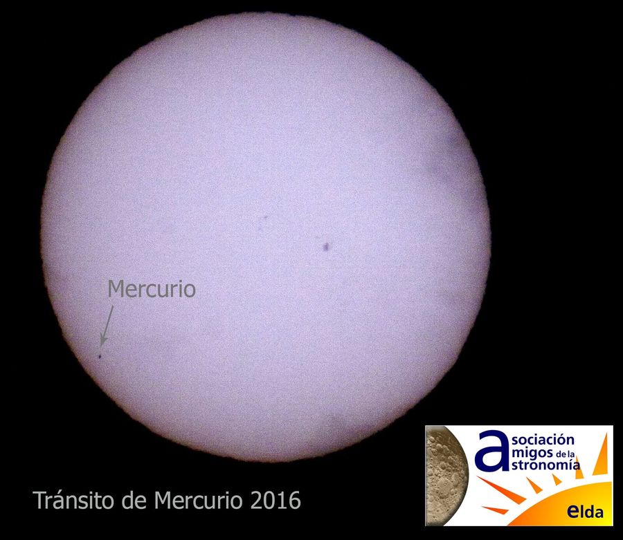 Fotografía de la actividad: Los Amigos de la Astronomía de Elda, logran captar imágenes del tránsito del planeta Mercurio por delante del Sol. (8)