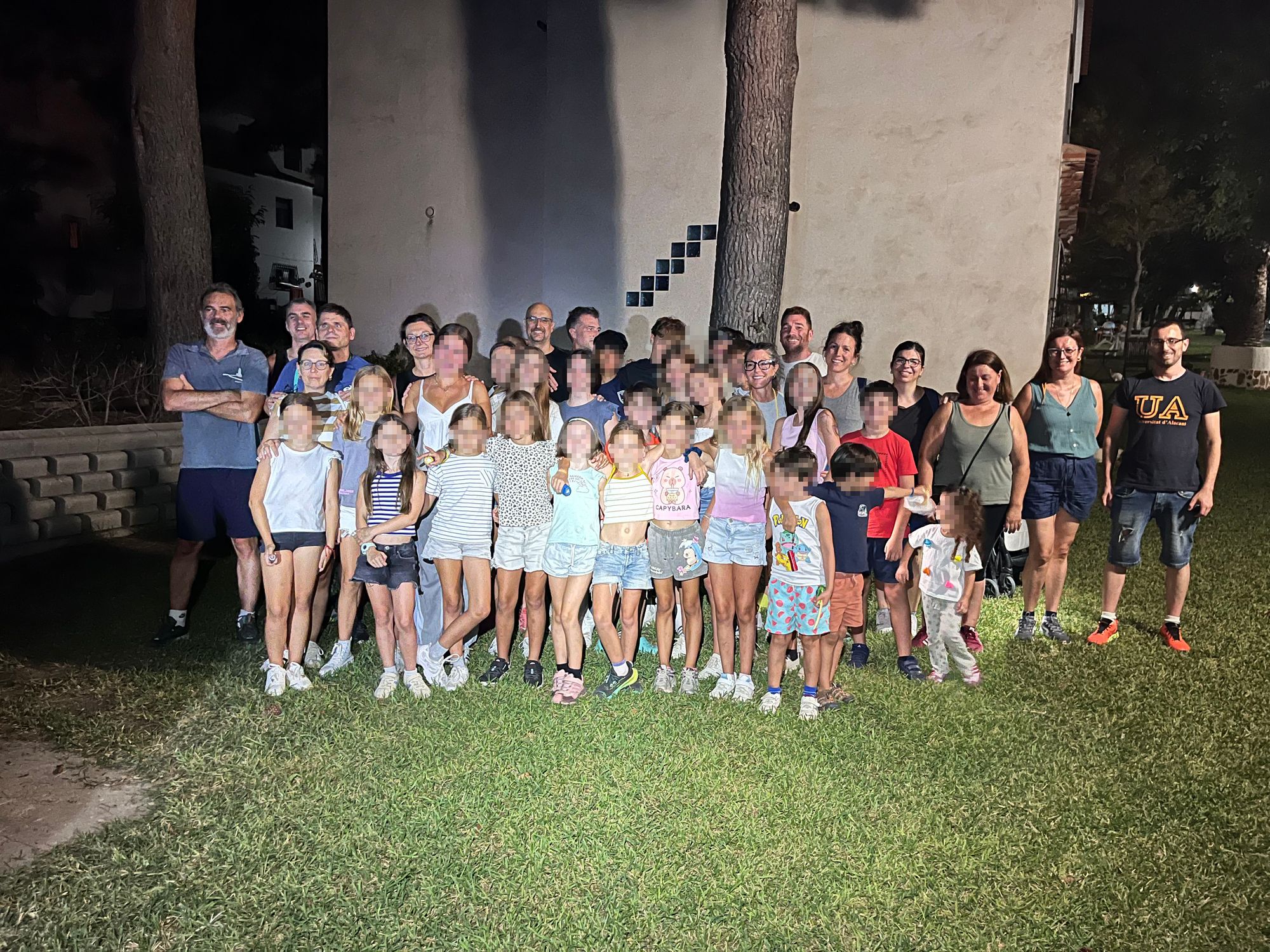 Grupo preparado para salir
