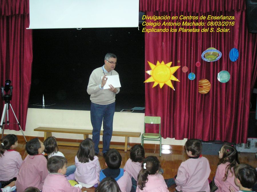 Fotografía de la actividad: Colaboración con Centros de Enseñanza. Colegio Antonio Machado. (1)