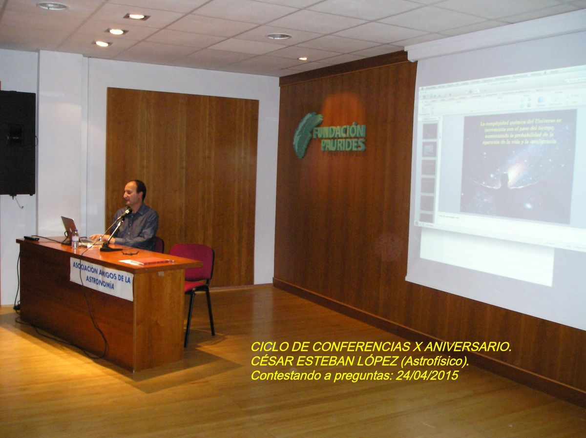Fotografía de la actividad: CONFERENCIA MAGISTRAL DE CÉSAR ESTEBAN LÓPEZ