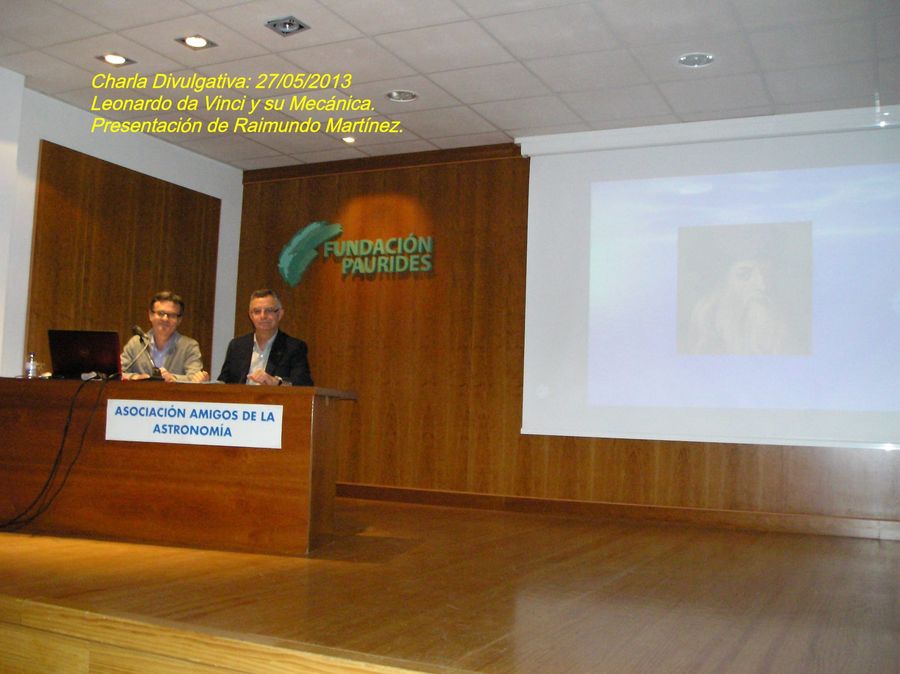 Fotografía de la actividad: Charla "Leonardo da Vinci y su Mecánica" por Raimundo Martínez (1)