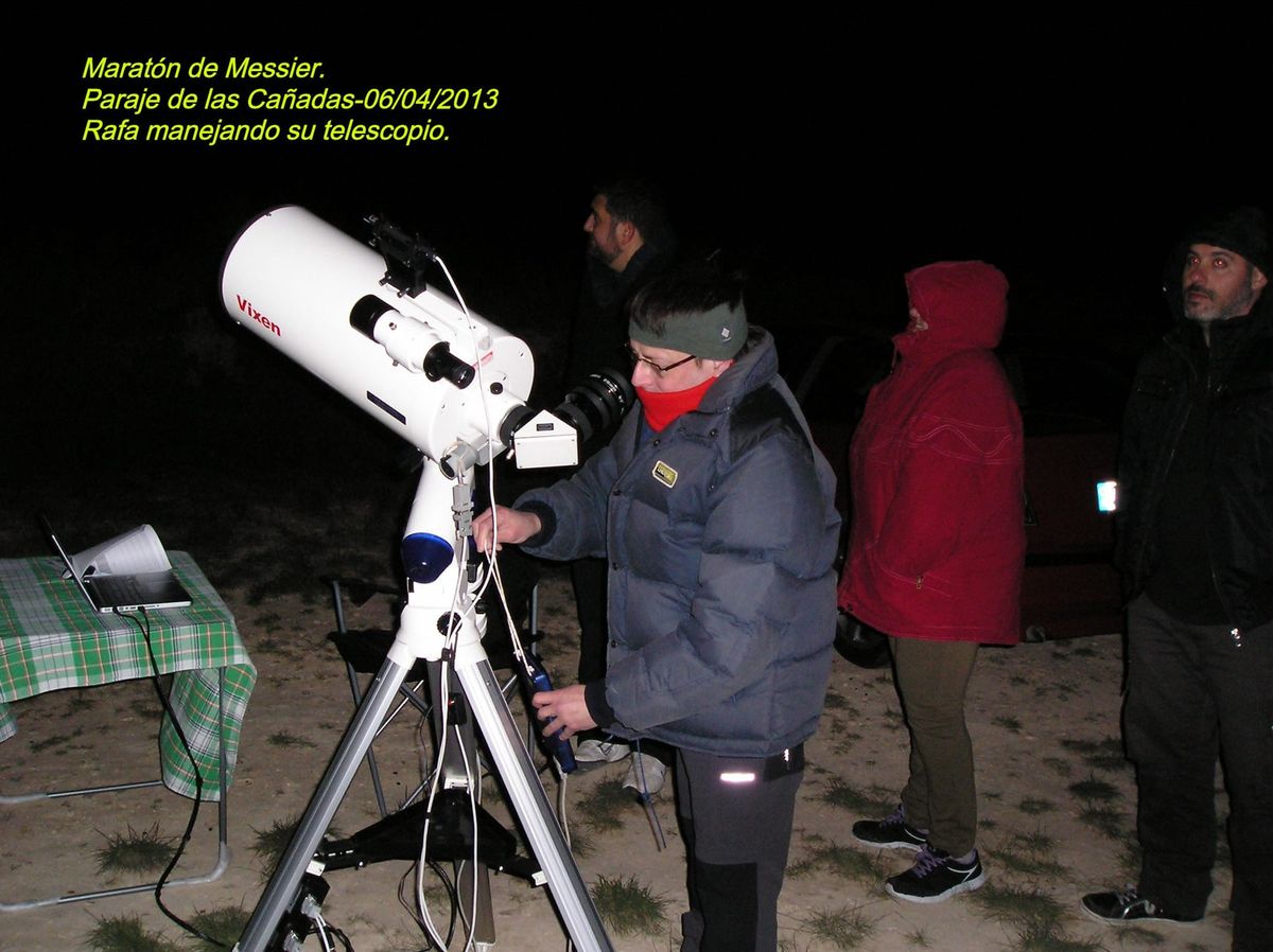 Fotografía de la actividad: Éxito del Maratón Messier 2013