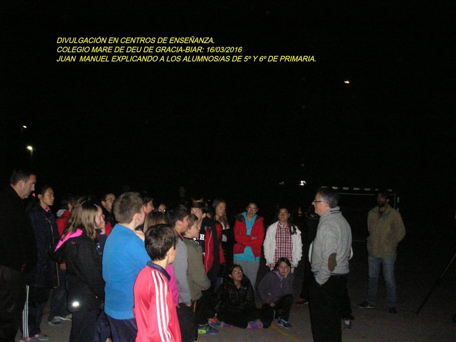Fotografía de la actividad: Divulgación en Centros de Enseñanza. CEIP Mare de Déu de Gràcia (1)