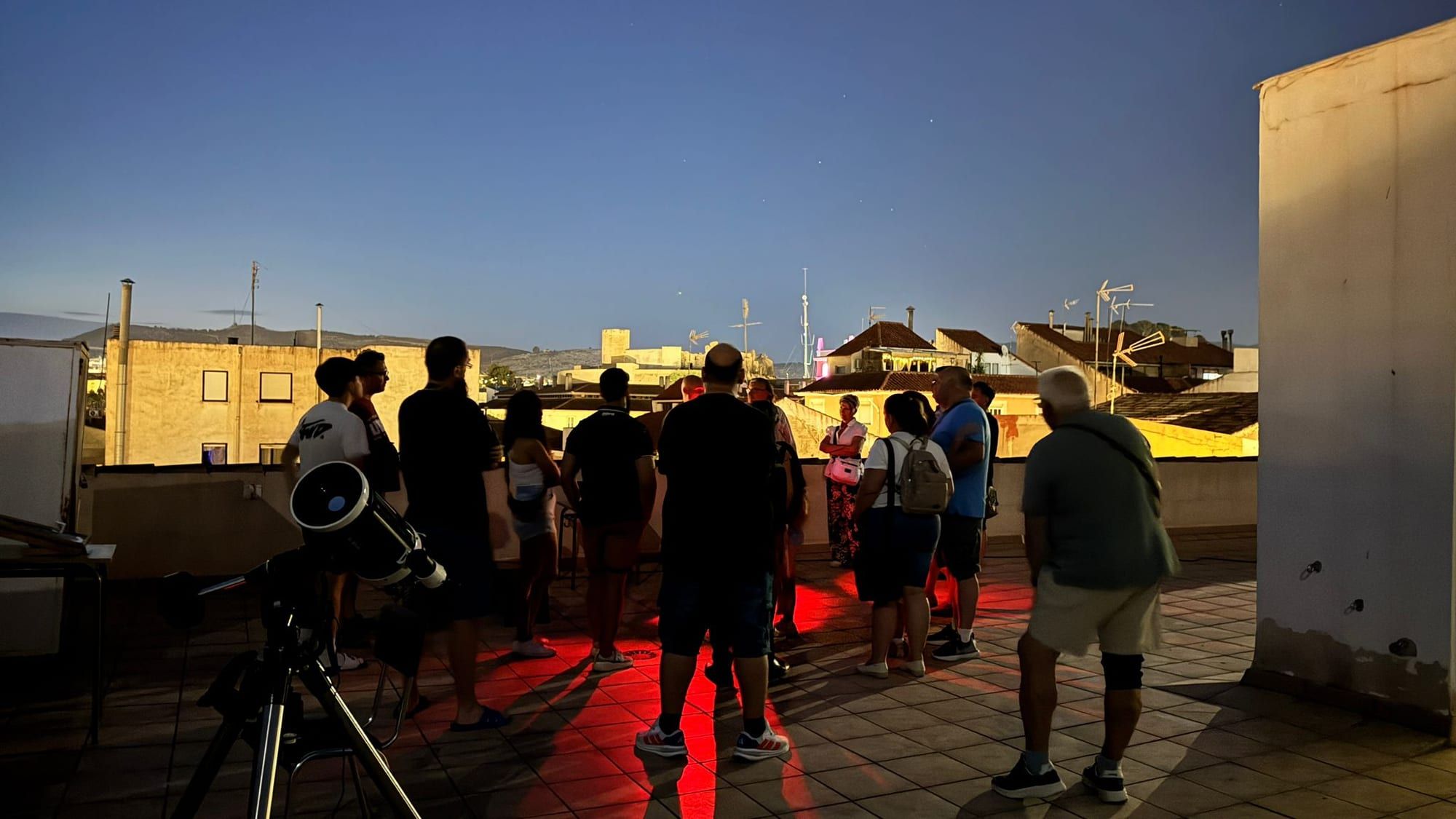 Fotografía de la actividad: Observación Astronómica desde Paurides