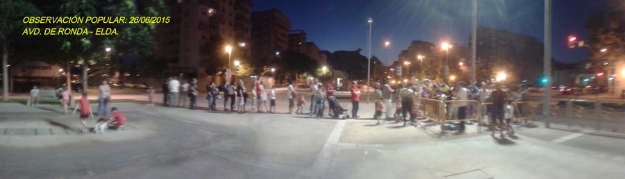 Fotografía de la actividad: OBSERVACIÓN POPULAR EN LA AVD. DE RONDA (1)