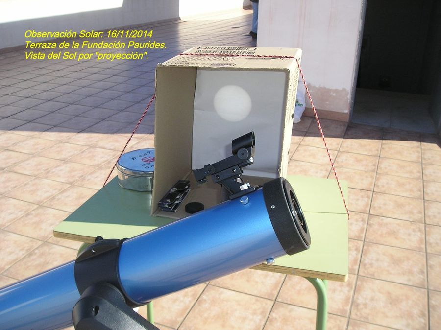 Fotografía de la actividad: Observación de la Actividad Solar en Paurides. (1)