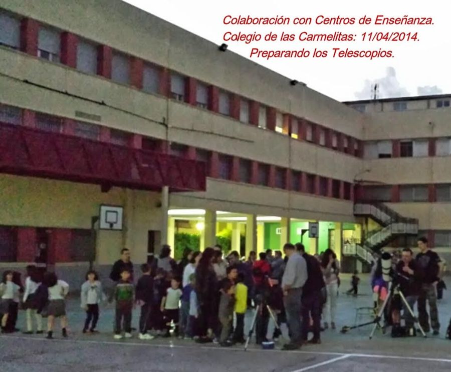 Fotografía de la actividad: Éxito astronómico en la colaboración con Las Carmelitas de Elda (1)