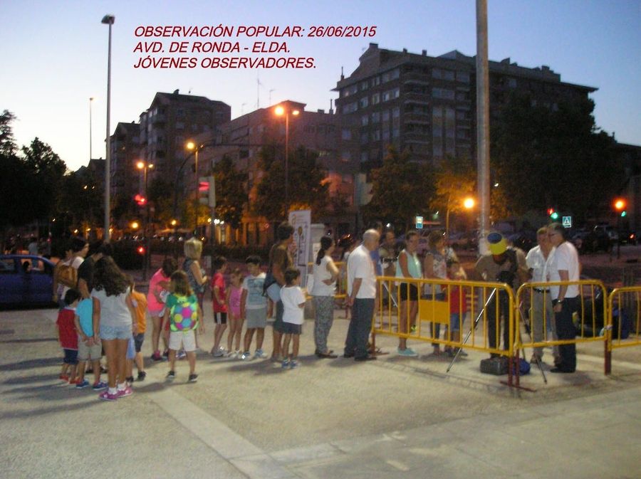 Fotografía de la actividad: OBSERVACIÓN POPULAR EN LA AVD. DE RONDA (4)