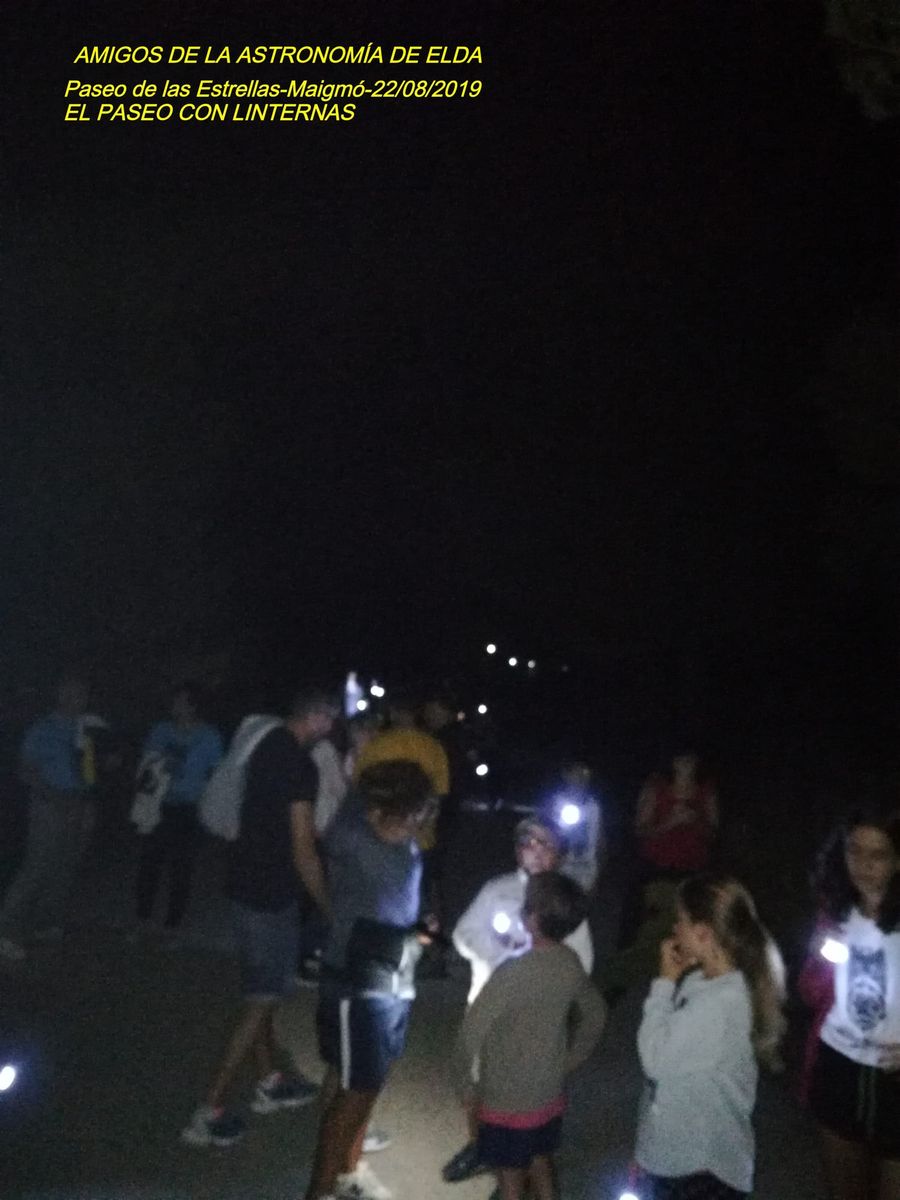 Fotografía de la actividad: Paseo bajo las estrellas 2019. Urbanización MAIGMÓ - TIBI. (1)