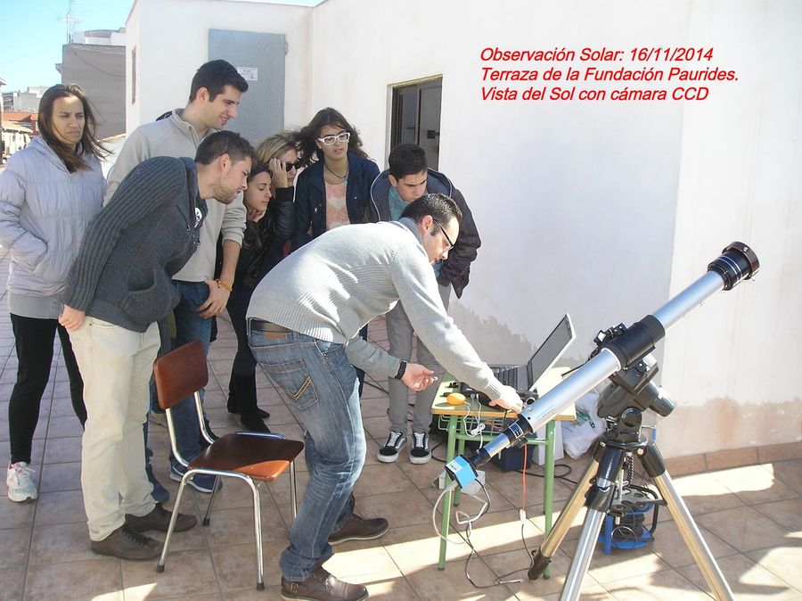 Fotografía de la actividad: Observación de la Actividad Solar en Paurides. (2)