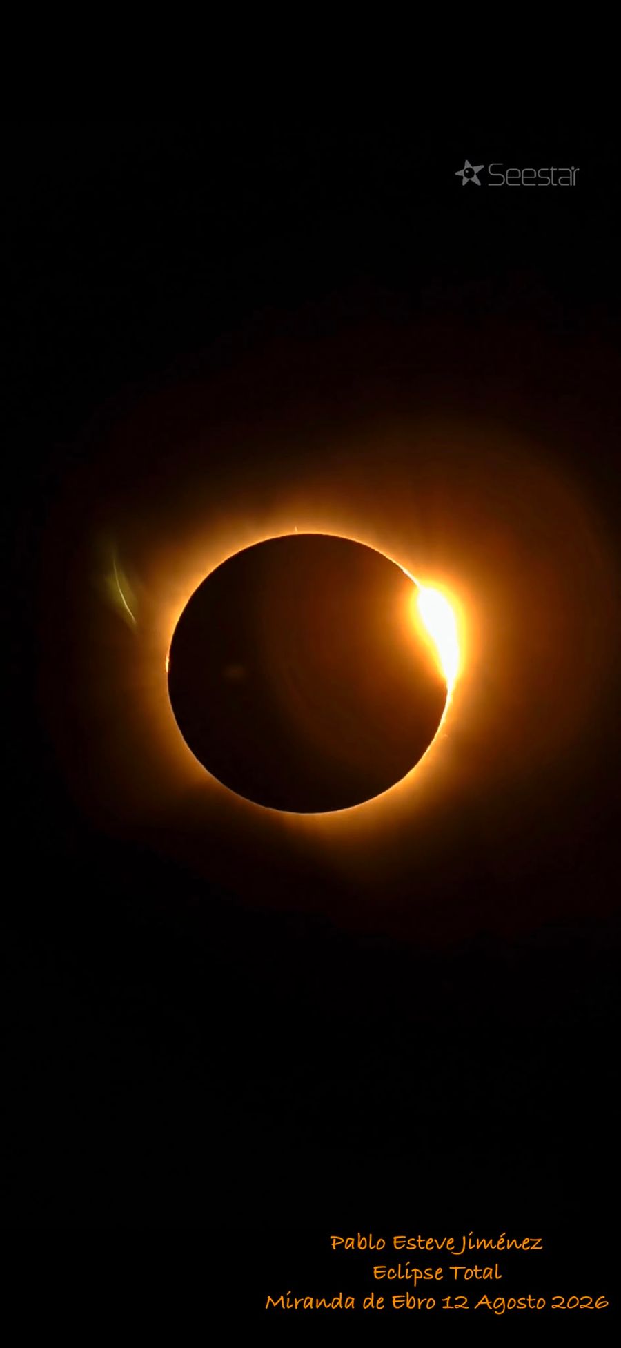 Eclipse total de Sol del 12 de agosto de 2026, foto de un colaborador de AstroELDA (11 de 17)