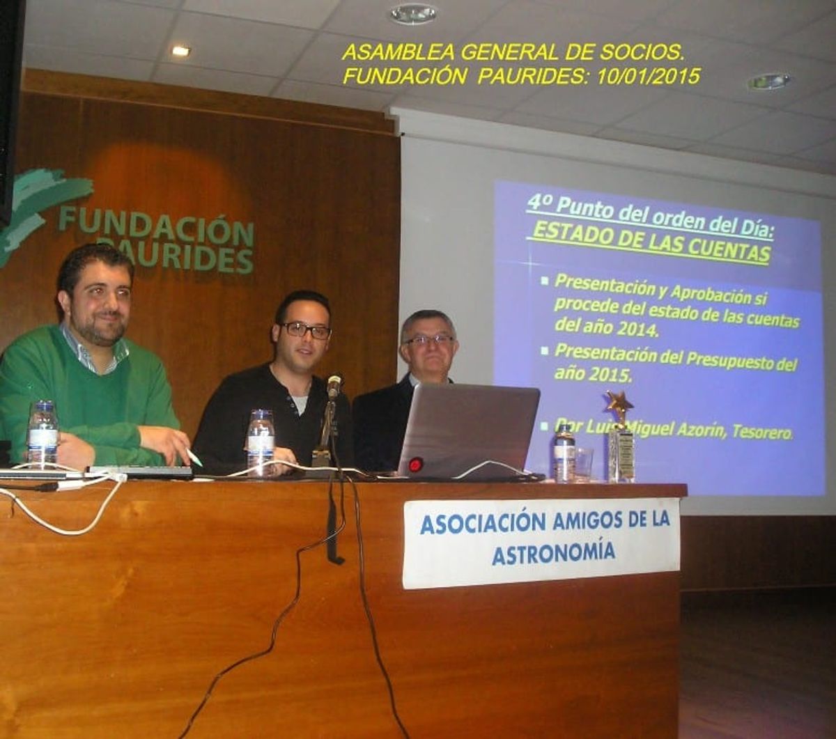 Fotografía de la actividad: Asamblea General Ordinaria de Socios 2015