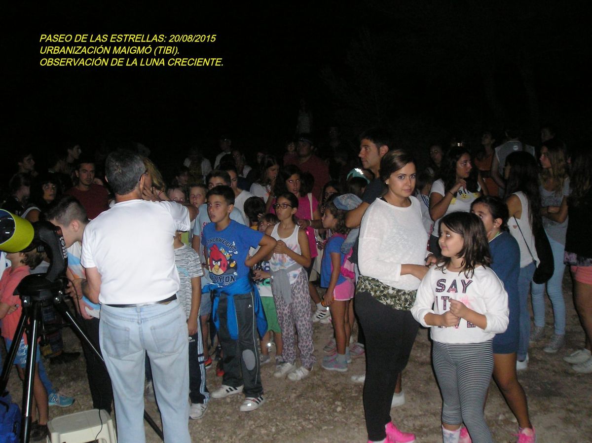 Fotografía de la actividad: PASEO BAJO LAS ESTRELLAS