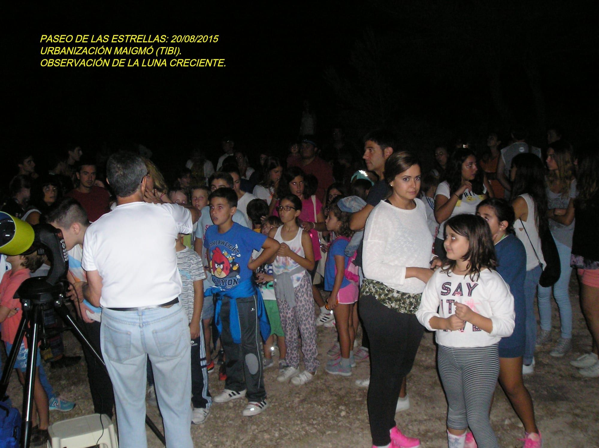 Fotografía de la actividad: PASEO BAJO LAS ESTRELLAS
