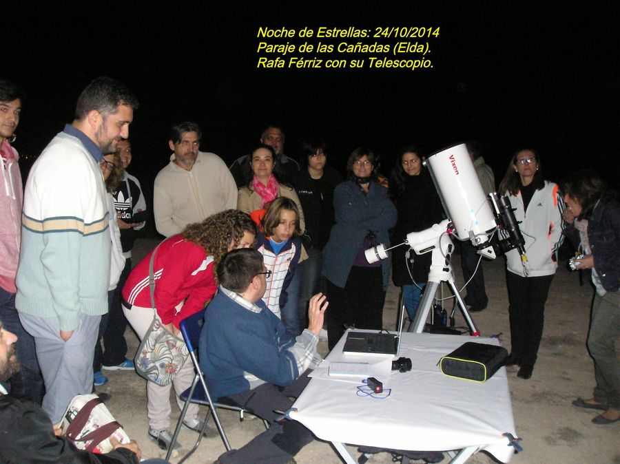 Fotografía de la actividad: Maravillosa Noche de Estrellas en Las Cañadas de Elda. Octubre 2014. (2)